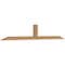 Ekena Millwork Portland Smooth Timber Gable Bracket, Western Red Cedar, 96"W x 16"H x 3 1/2"D x 3 1/2"F, 4/12 Pitch GBW096X16X0404POR00SWR - alternate 3